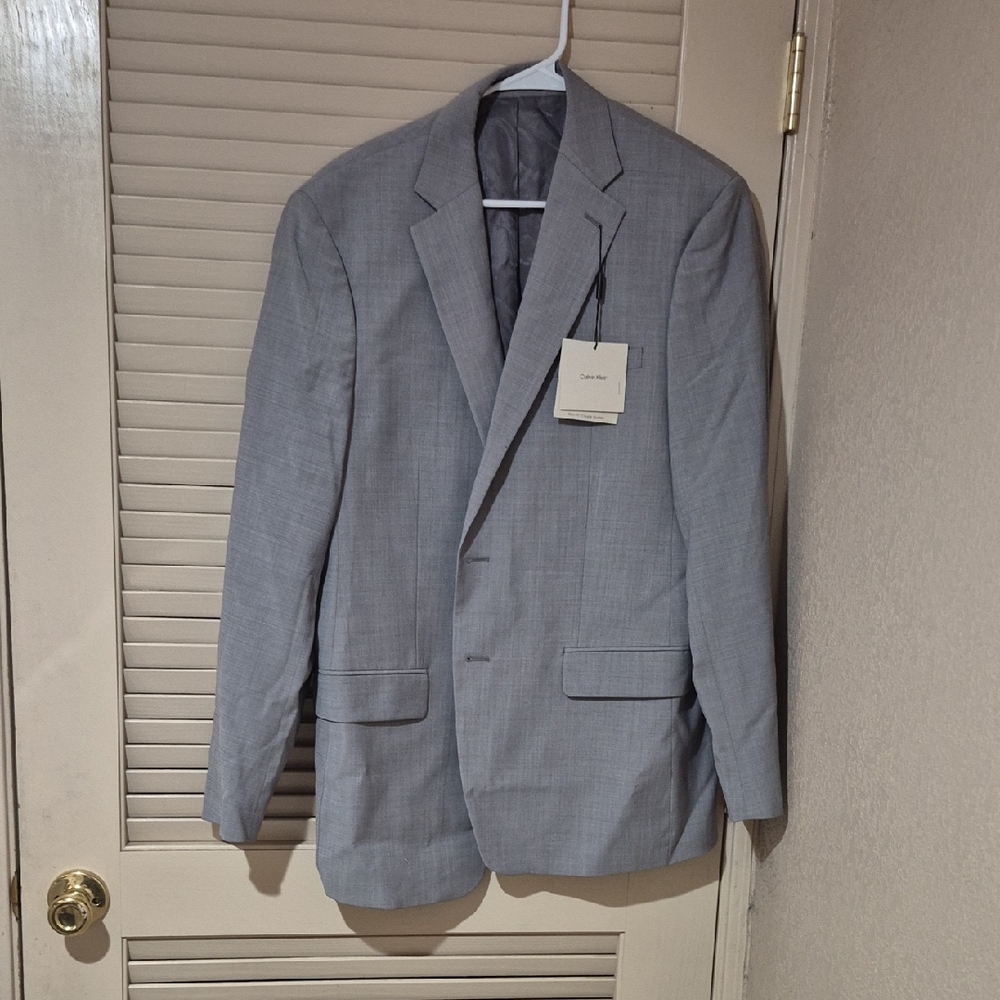 Calvin Klein Men's Light Gray Sport Coat